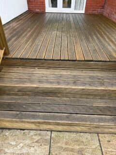 Before you spend thousands replacing that weathered wooden deck... let us wash it! 

You'd be amazed at how much life is left in your wood decking once the layer of slime and dirt is professionally removed. We use the perfect pressure balance to clean the wood deeply without damaging the fibres. Swipe to see the incredible transformation! 👉

#DeckingCleaning #DeckRestoration #GardenDesign #Powerwashing #BeforeAfter